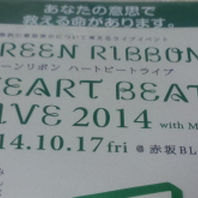 Green Ribbon HEART BEAT LIVE 2014 with MTV