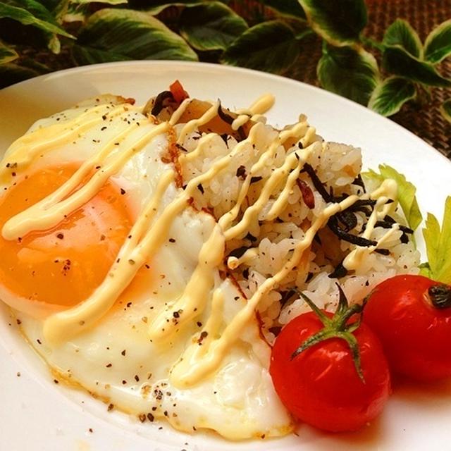 ひじき煮のカフェランチ風ご飯♡
