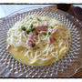 お素麺で♪冷製カルボナーラ☆