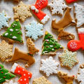 クリスマスのアイシングクッキー、Xmasアレンジメント☆ by Yoshikoさん