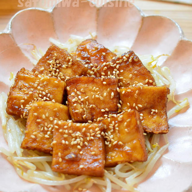 【厚揚げの蒲焼き】簡単・節約・ご飯に合うおかず！