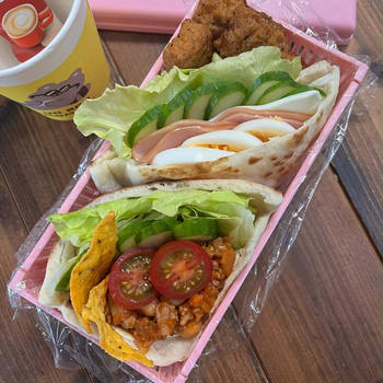 ピタパンサンド弁当〜サンドイッチケース購入〜