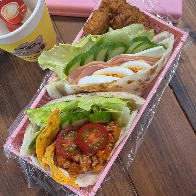 ピタパンサンド弁当〜サンドイッチケース購入〜