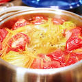 ポットデュオでオレガノ香るトマトサラダ鍋。 by ゆりぽむさん