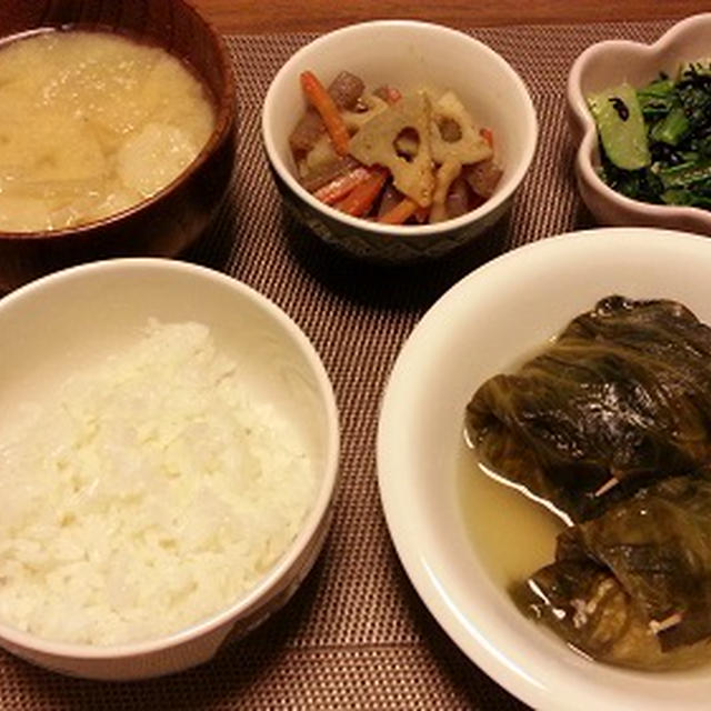 豆腐入りレタスロールの献立とベビーカーデビュー