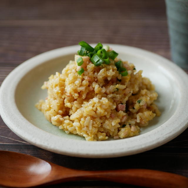 オートクッカービストロで醤油糀炒飯