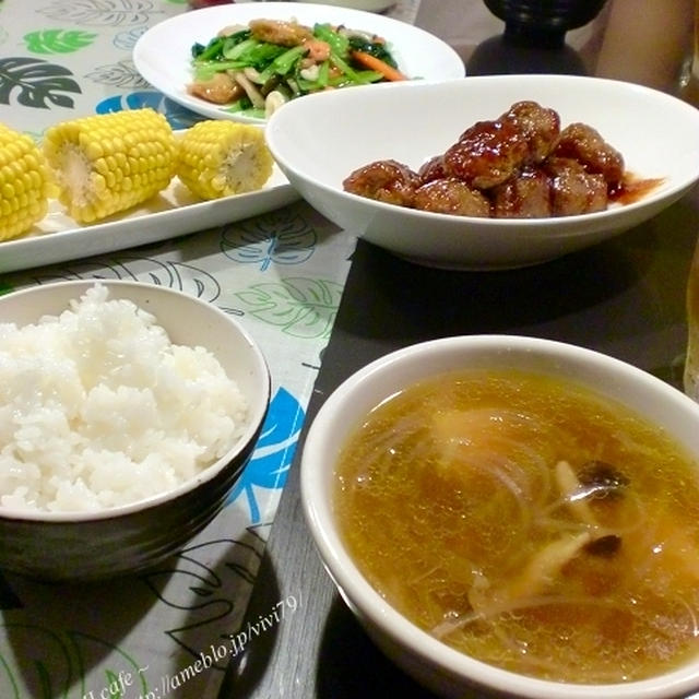 ウチご飯～【レシピ】揚げない肉団子！ヘルシーうまうま中華だれ肉団子♪