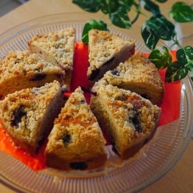 ダークチェリークランブルケーキふたたび♪とぐるぐるマドレーヌ