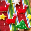 サンタブーツ☆クリスマスのアイシングクッキー