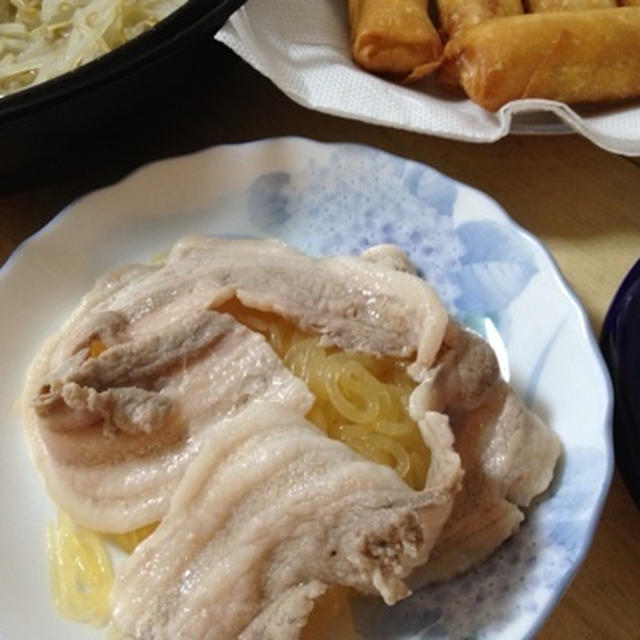 こんにゃく麺冷しゃぶ風