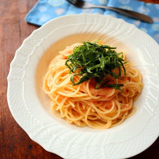 【掲載】鮭だしで旨味アップ♪クリーミー明太パスタ【#正田醤油　#鮭しょっつる】