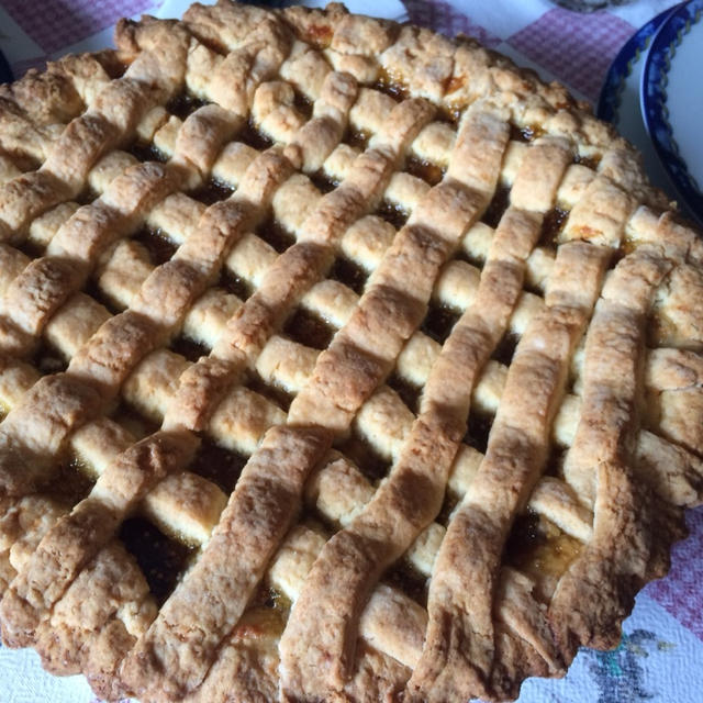 クリーム&リコッタチーズクロスタータ Crostata con ricotta e marmel