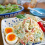 レモン果汁が隠し味！デリ風★カニカマとクリームチーズのスパゲッティサラダ