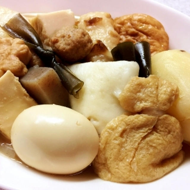 おでんセットでおでんを煮て♪