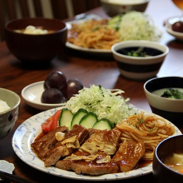 元気もりもり！トンテキ定食。