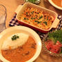 ミディトマトのグラチネとビーフストロガノフのお夕飯
