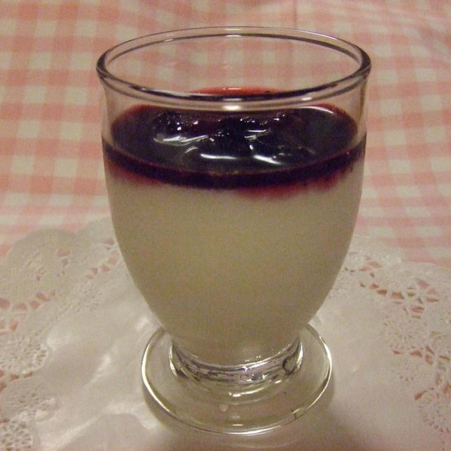 ブルーベリーミルクプリン
