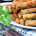 Deep Fried Mini Zucchini with Spicy Tomato Sauceミニズッキーニのフライとスパイシートマトソース