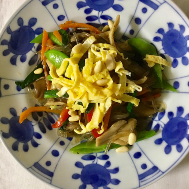 来週は彩り豊かな野菜のチャプチェ