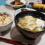 【2017年10月23日の晩ごはん】*豚バラ肉とカット野菜の生姜塩スープ