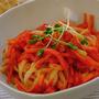 七味でピリ辛☆人参だけのナポうどん