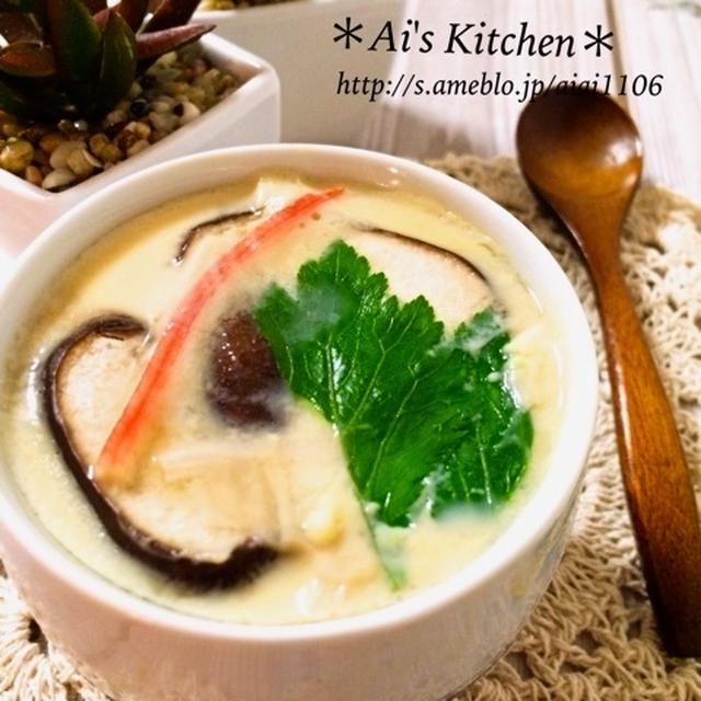 レンジで作る♡我が家の定番お手軽茶碗蒸し♡