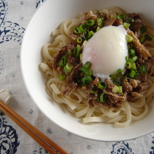 楽ちんレシピ♪冷やし肉うどん。