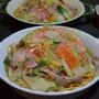 ストウブブレイザーで皿うどん～ストウブで炒め方の図～