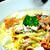 アラスカサーモンとクリームチーズの豆乳パスタ