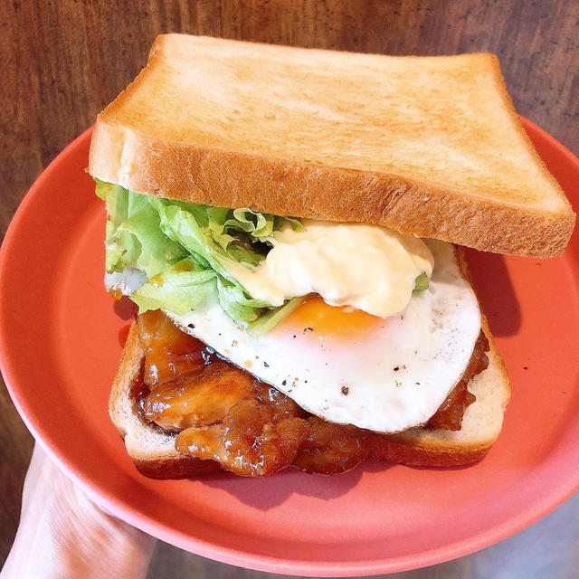 食パンでてりたまバーガーです By みきママさん レシピブログ 料理ブログのレシピ満載