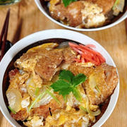 2日目の贅沢。カツ丼までがお約束♪とんかつリメイクで絶品カツ丼！