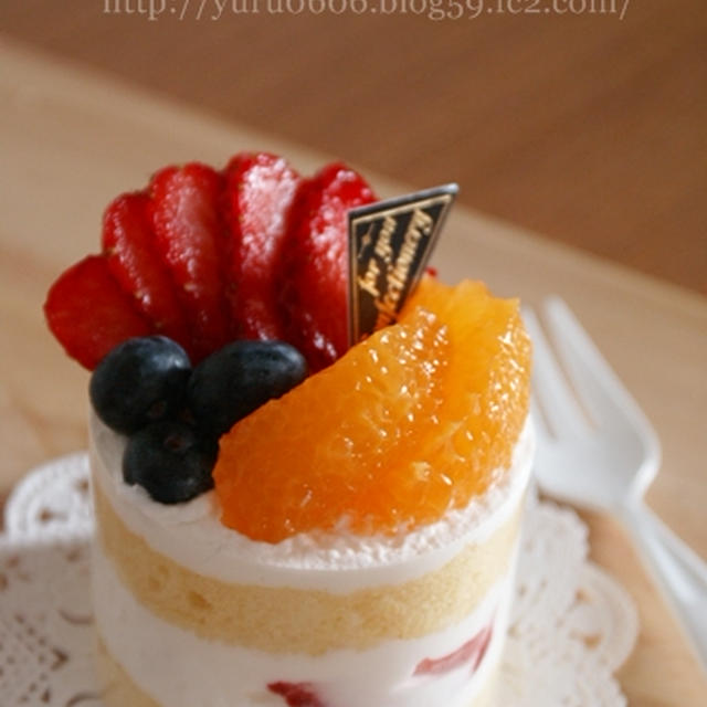 おひとり様用のデコケーキ