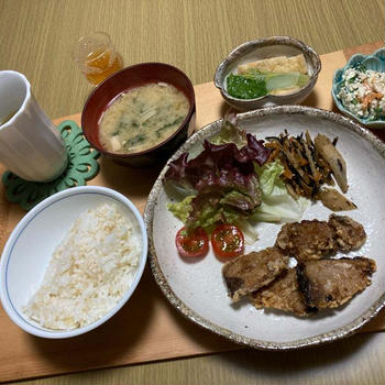 【節約レシピ】冷凍かつおのたたきで竜田揚げ(レシピ有り)の晩御飯