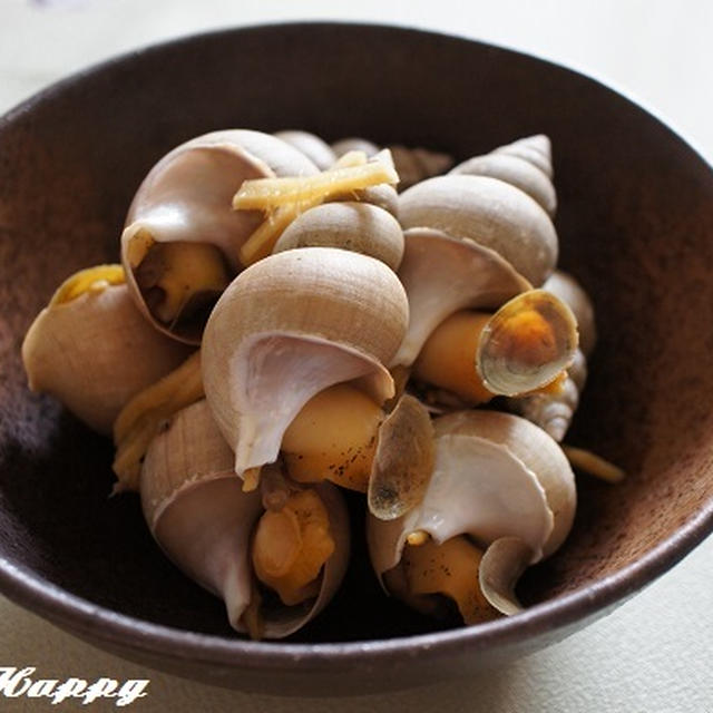 白バイ貝の煮つけ（レシピ）