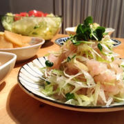 きょうもいい天気・朝ごパン湯通しキャベツにんじんのアンチョビマスタードマリネお安...