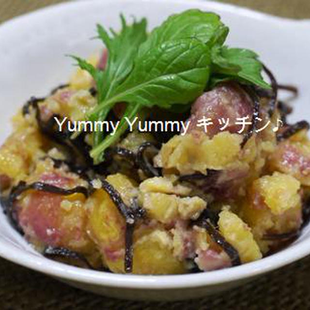 膨らみすぎだよ☆春菊パン＆超簡単☆塩こんぶマヨの芋サラダ＆ツクレポ♪