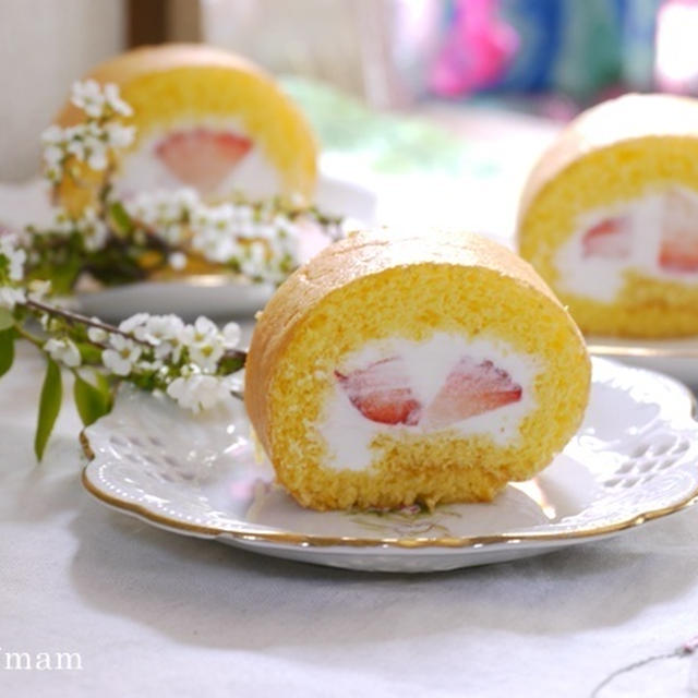 外巻き苺ロールケーキ** by satomi*さん | レシピブログ - 料理ブログ