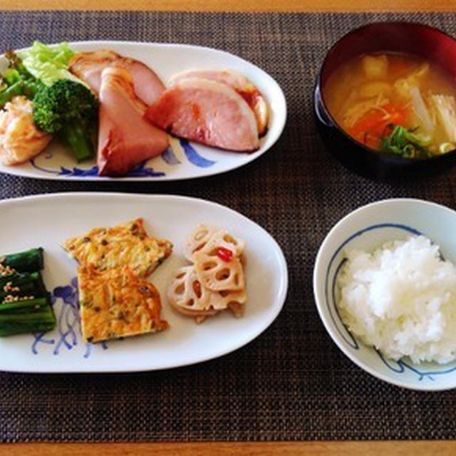 小さいおかず６品は盛り付けただけ・・・蓮根の金平♪・・♪