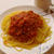 ミートソースパスタ
