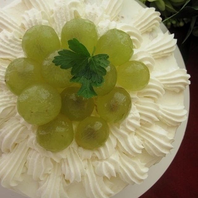 ぶどうのデコレーションケーキ By イロハさん レシピブログ 料理ブログのレシピ満載