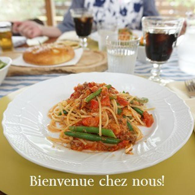 フォカッチャとパスタでイタリアンランチ♪
