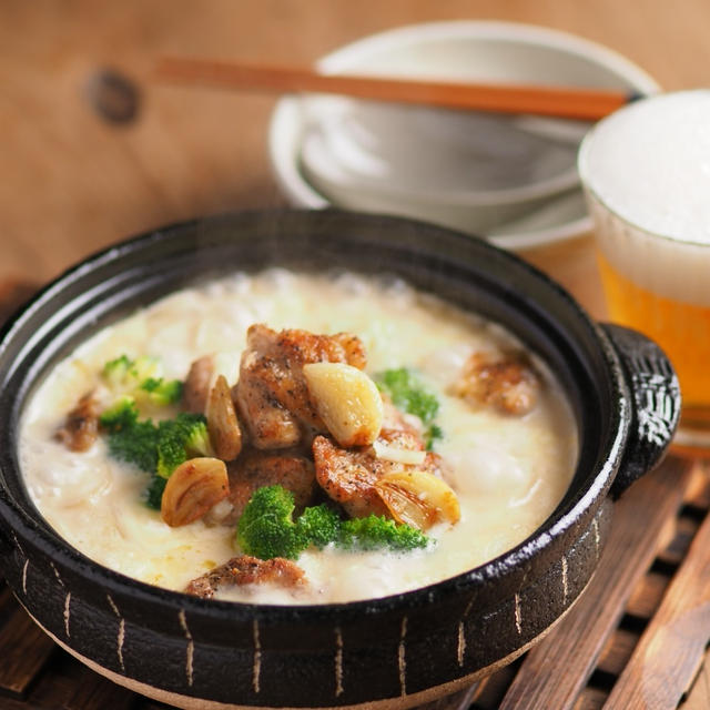 メシ通！シュクメルリ風鍋焼きうどん、クリーム系鍋焼きうどんが激ウマ！
