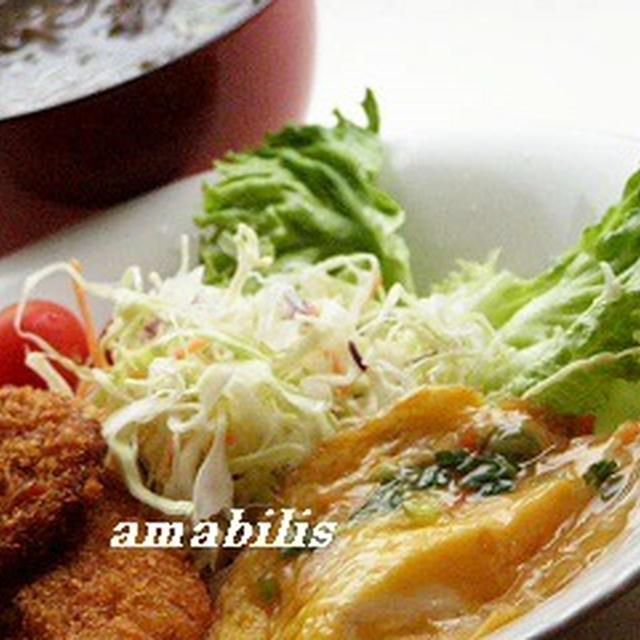 かに玉オムレツ定食