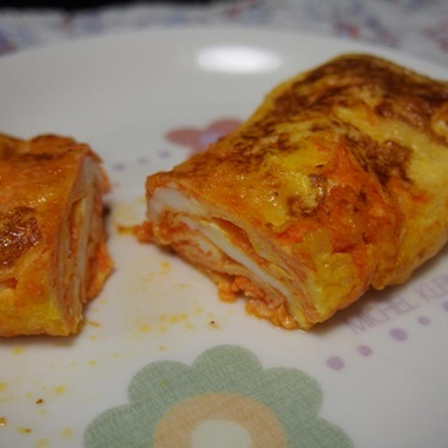 とろ実で卵焼き♪