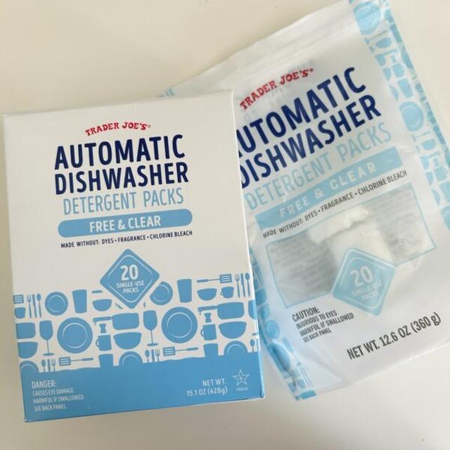 Trader Joe’s Automatic Dishwasher Detergent Packs Free & Clear　トレジョ　ディッシュウォッシャーの洗剤