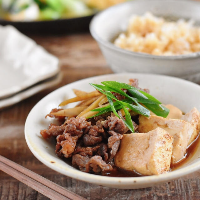 レシピ 簡単下準備でお肉柔らか 牛肉とお豆腐の煮物 By 鈴木ゆかさん レシピブログ 料理ブログのレシピ満載