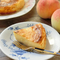 福島県産あかつきをたっぷり使ったベイクドチーズケーキ
