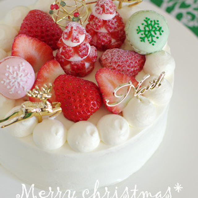 クリスマスケーキ2010*苺＆ヨーグルトクリーム