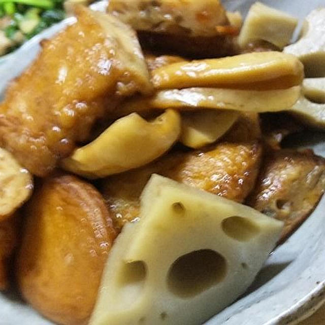 たまり醤油で練り物の煮物　（キッチン　ラボ）