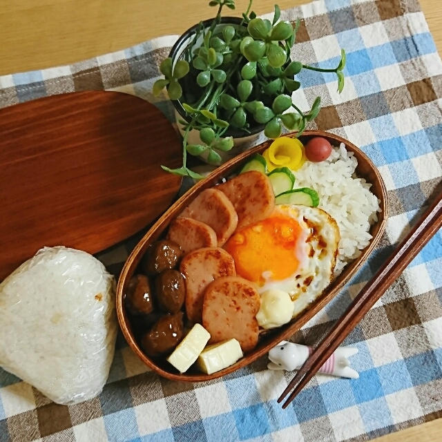 【お弁当】簡単のっけ弁当。